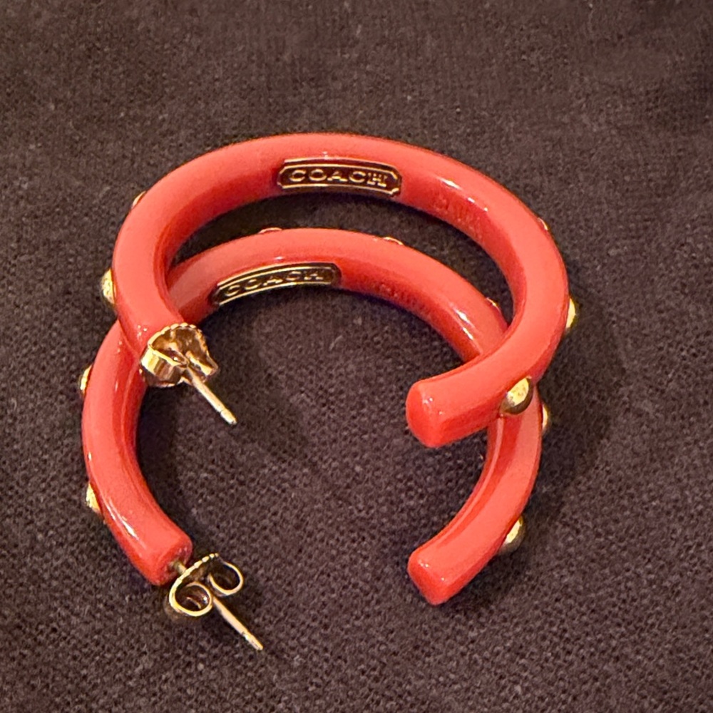 Coach Red Bracelet and Earring Set - Picture 5 of 5